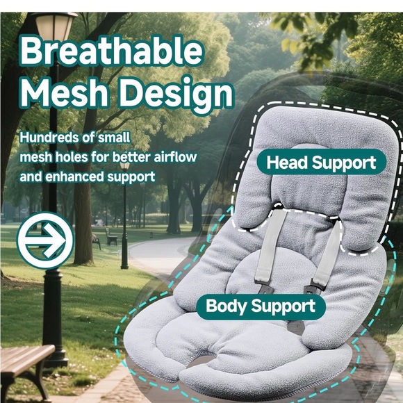 Infant Car Seat Insert Head & Body Support Cushion – Compatible with UPPAbaby - Picture 5 of 7